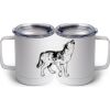 10 oz. White Stainless Steel Coffee Mug Thumbnail