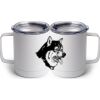 10 oz. White Stainless Steel Coffee Mug Thumbnail