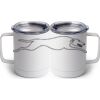 10 oz. White Stainless Steel Coffee Mug Thumbnail