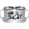10 oz. White Stainless Steel Coffee Mug Thumbnail