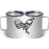 10 oz. White Stainless Steel Coffee Mug Thumbnail
