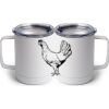 10 oz. White Stainless Steel Coffee Mug Thumbnail