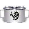 10 oz. White Stainless Steel Coffee Mug Thumbnail