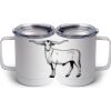 10 oz. White Stainless Steel Coffee Mug Thumbnail