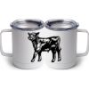 10 oz. White Stainless Steel Coffee Mug Thumbnail