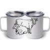 10 oz. White Stainless Steel Coffee Mug Thumbnail
