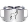 10 oz. White Stainless Steel Coffee Mug Thumbnail