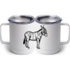 10 oz. White Stainless Steel Coffee Mug Thumbnail