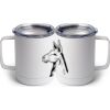 10 oz. White Stainless Steel Coffee Mug Thumbnail