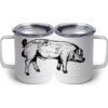 10 oz. White Stainless Steel Coffee Mug Thumbnail