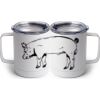 10 oz. White Stainless Steel Coffee Mug Thumbnail