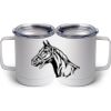 10 oz. White Stainless Steel Coffee Mug Thumbnail