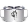 10 oz. White Stainless Steel Coffee Mug Thumbnail