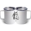 10 oz. White Stainless Steel Coffee Mug Thumbnail