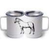 10 oz. White Stainless Steel Coffee Mug Thumbnail