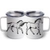10 oz. White Stainless Steel Coffee Mug Thumbnail