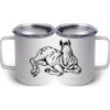 10 oz. White Stainless Steel Coffee Mug Thumbnail