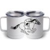 10 oz. White Stainless Steel Coffee Mug Thumbnail
