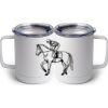 10 oz. White Stainless Steel Coffee Mug Thumbnail
