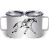 10 oz. White Stainless Steel Coffee Mug Thumbnail