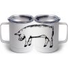 10 oz. White Stainless Steel Coffee Mug Thumbnail