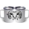 10 oz. White Stainless Steel Coffee Mug Thumbnail