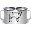 10 oz. White Stainless Steel Coffee Mug Thumbnail