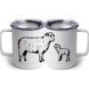 10 oz. White Stainless Steel Coffee Mug Thumbnail