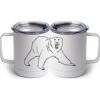 10 oz. White Stainless Steel Coffee Mug Thumbnail