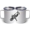 10 oz. White Stainless Steel Coffee Mug Thumbnail