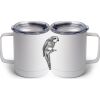 10 oz. White Stainless Steel Coffee Mug Thumbnail