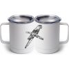 10 oz. White Stainless Steel Coffee Mug Thumbnail