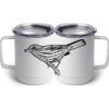 10 oz. White Stainless Steel Coffee Mug Thumbnail