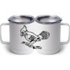 10 oz. White Stainless Steel Coffee Mug Thumbnail