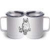 10 oz. White Stainless Steel Coffee Mug Thumbnail
