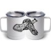 10 oz. White Stainless Steel Coffee Mug Thumbnail