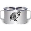 10 oz. White Stainless Steel Coffee Mug Thumbnail