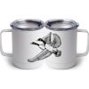 10 oz. White Stainless Steel Coffee Mug Thumbnail