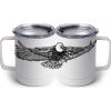 10 oz. White Stainless Steel Coffee Mug Thumbnail