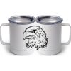 10 oz. White Stainless Steel Coffee Mug Thumbnail