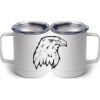 10 oz. White Stainless Steel Coffee Mug Thumbnail