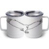 10 oz. White Stainless Steel Coffee Mug Thumbnail