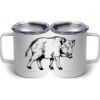 10 oz. White Stainless Steel Coffee Mug Thumbnail