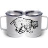 10 oz. White Stainless Steel Coffee Mug Thumbnail