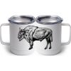 10 oz. White Stainless Steel Coffee Mug Thumbnail