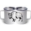 10 oz. White Stainless Steel Coffee Mug Thumbnail