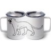 10 oz. White Stainless Steel Coffee Mug Thumbnail
