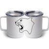10 oz. White Stainless Steel Coffee Mug Thumbnail
