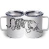 10 oz. White Stainless Steel Coffee Mug Thumbnail