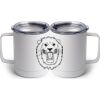 10 oz. White Stainless Steel Coffee Mug Thumbnail